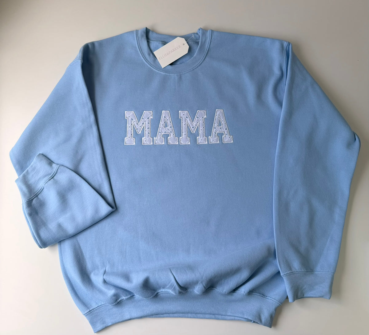 Custom Mama Embroidered Appliqué Sweatshirt | Personalized Name Crewneck