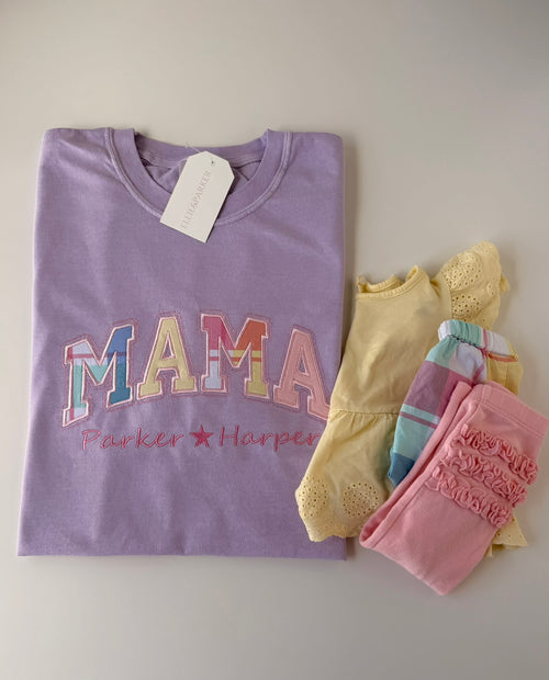 Custom Baby Clothes Keepsake T-Shirt | Embroidered Memory Appliqué Shirt