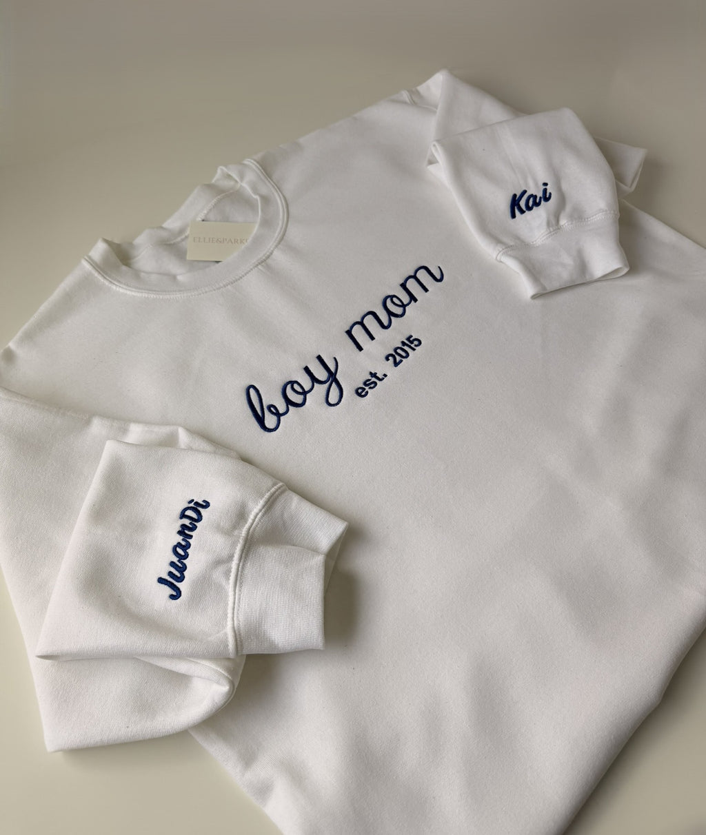 Custom Embroidered Sweatshirt | Personalized Name Crewneck