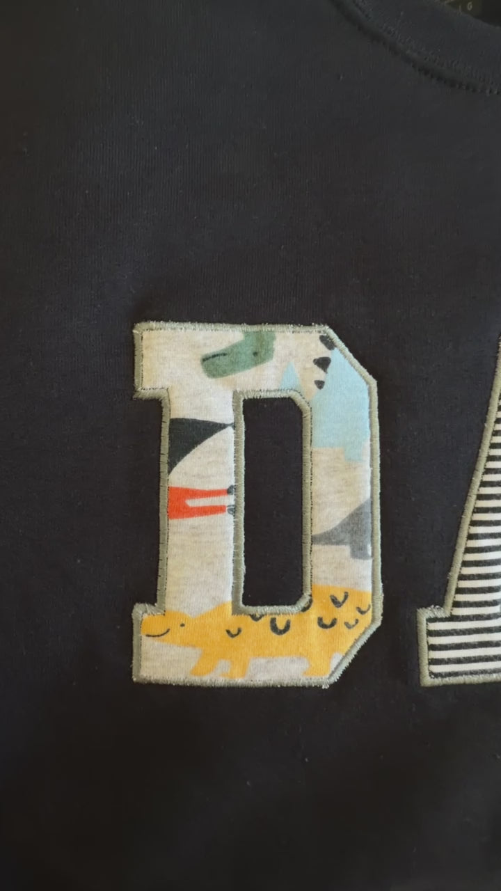 Custom Baby Clothes Keepsake Sweatshirt | Embroidered Memory Appliqué Gift for Dad