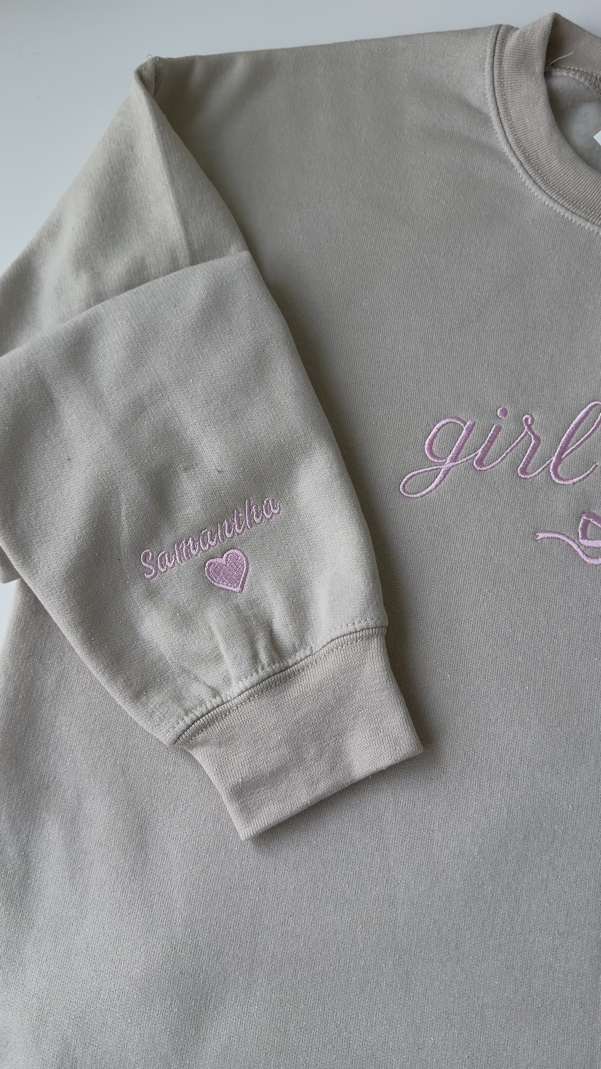Custom Embroidered Sweatshirt | Personalized Name Crewneck