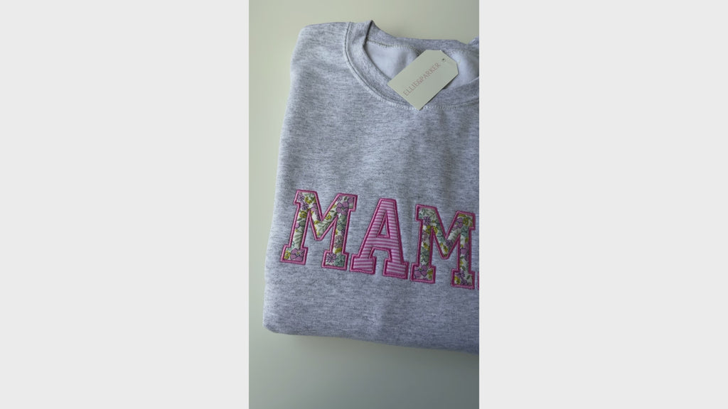 Custom Baby Clothes Keepsake Sweatshirt | Embroidered Memory Appliqué Gift for Moms