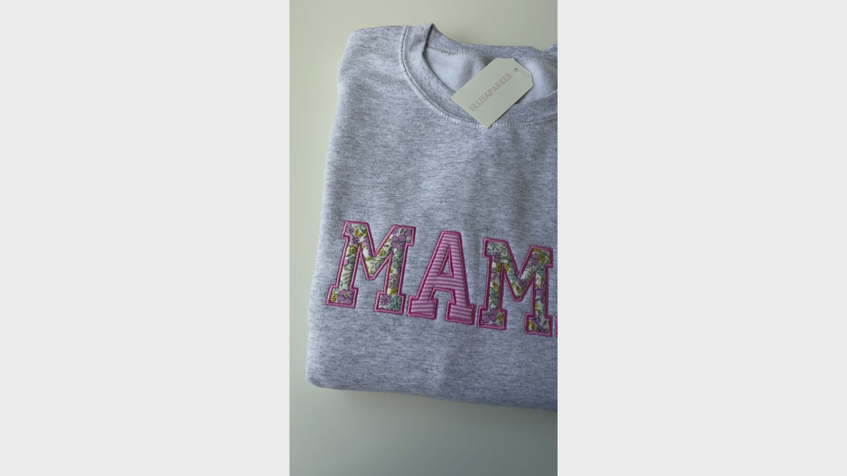 Custom Baby Clothes Keepsake Sweatshirt | Embroidered Memory Appliqué Gift for Moms