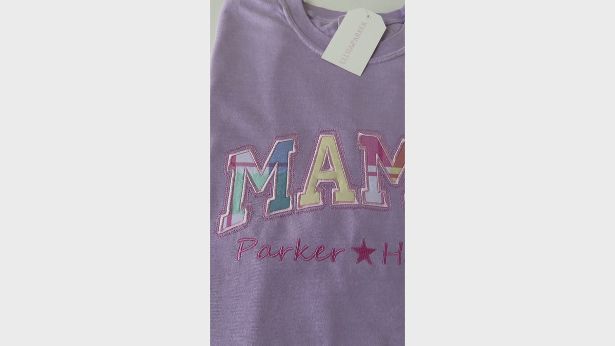 Custom Baby Clothes Keepsake T-Shirt | Embroidered Memory Appliqué Shirt
